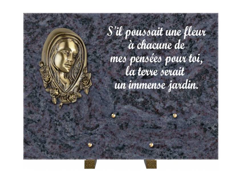 Plaque Granit Rectangle hommage