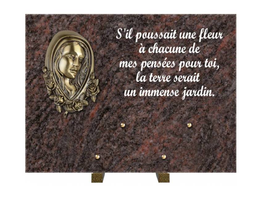 Plaque Granit Rectangle hommage