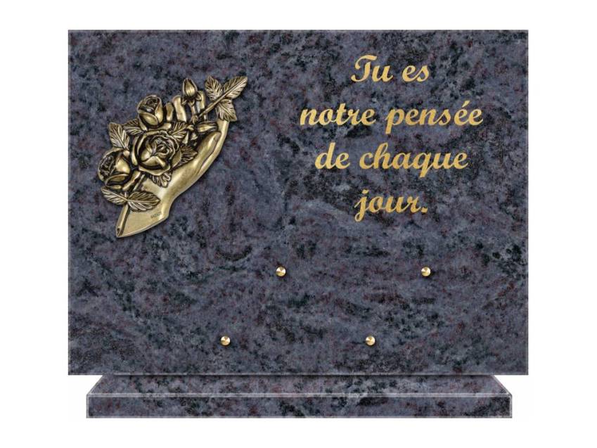 Plaque Granit Rectangle hommage