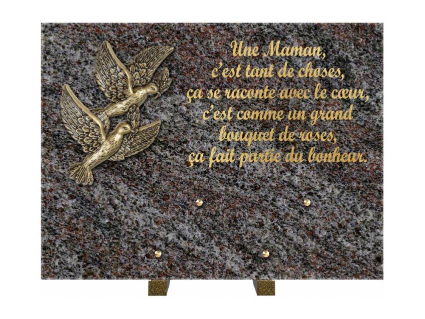 Plaque Granit Rectangle hommage