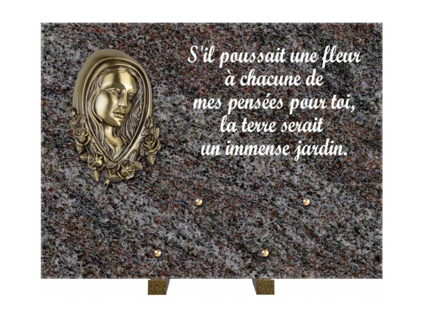 Plaque Granit Rectangle hommage