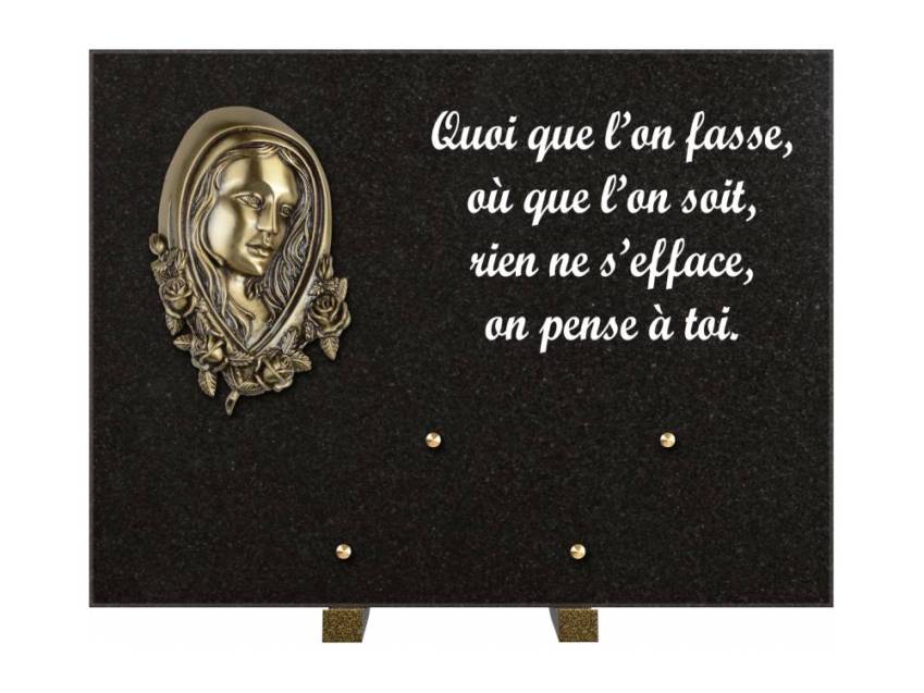 Plaque Granit Rectangle hommage