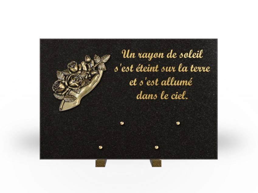 Plaque Granit Rectangle hommage