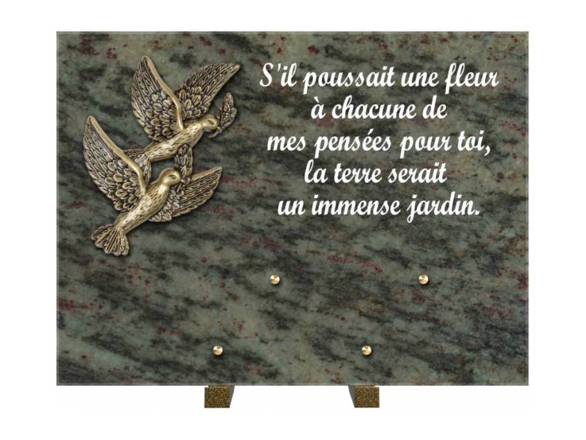 Plaque Granit Rectangle hommage