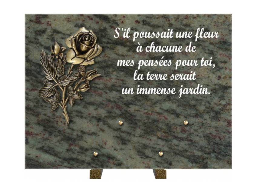 Plaque Granit Rectangle hommage