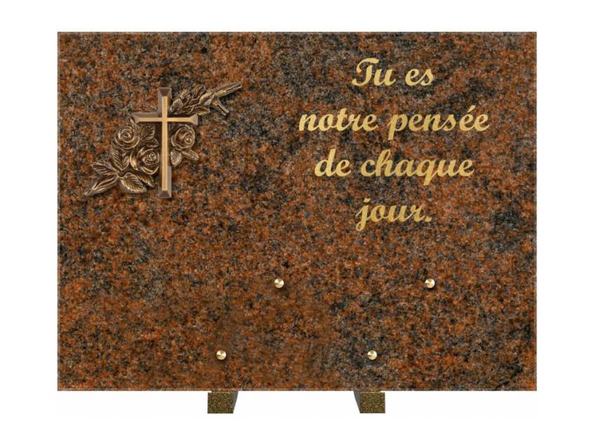 Plaque Granit Rectangle hommage