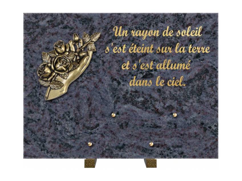 Plaque Granit Rectangle hommage