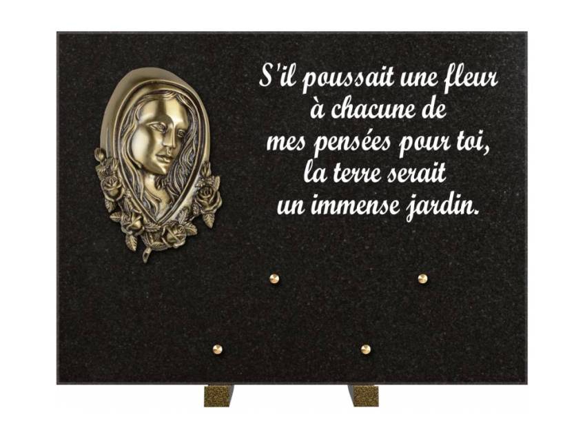 Plaque Granit Rectangle hommage