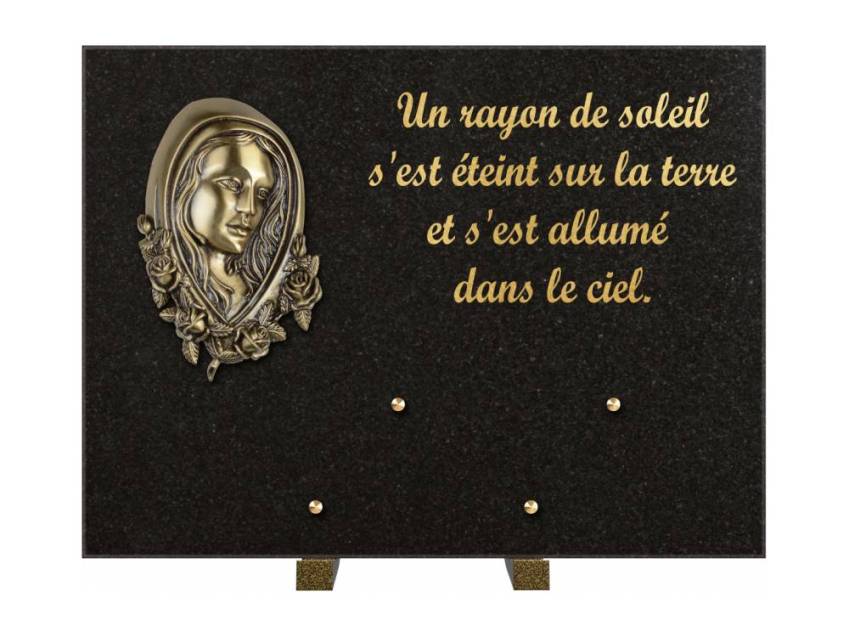 Plaque Granit Rectangle hommage