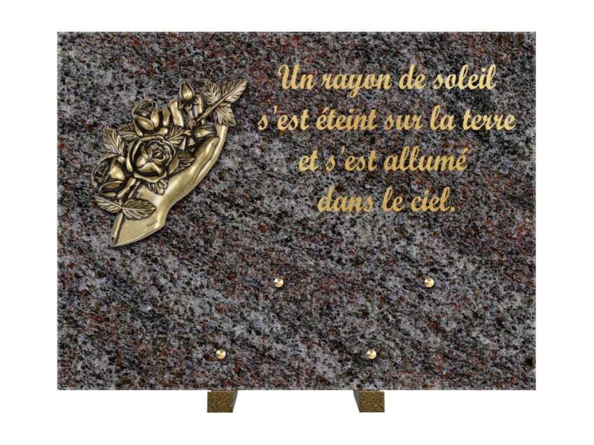 Plaque Granit Rectangle hommage