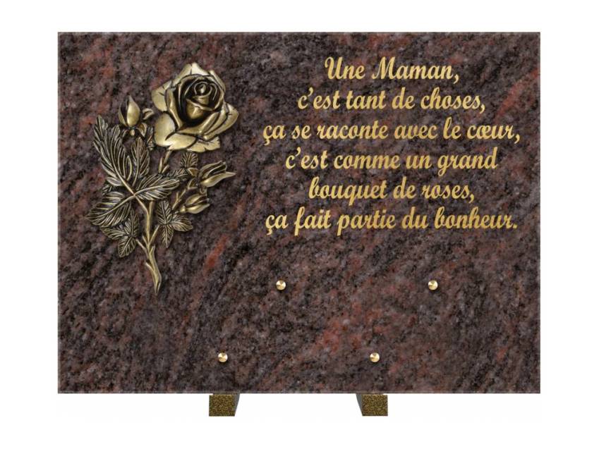 Plaque Granit Rectangle hommage