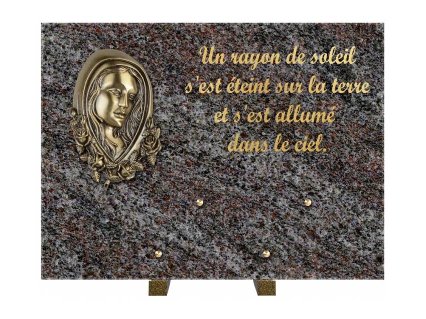 Plaque Granit Rectangle hommage