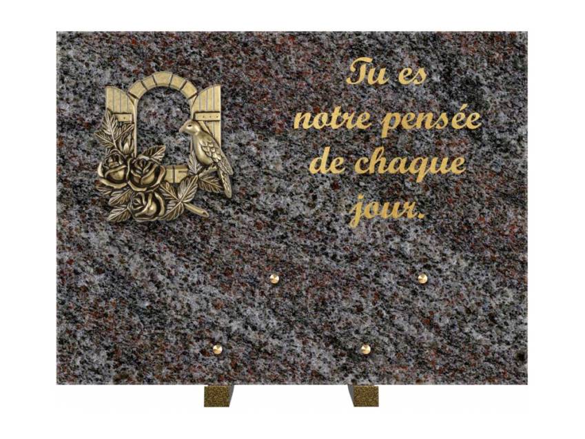 Plaque Granit Rectangle hommage