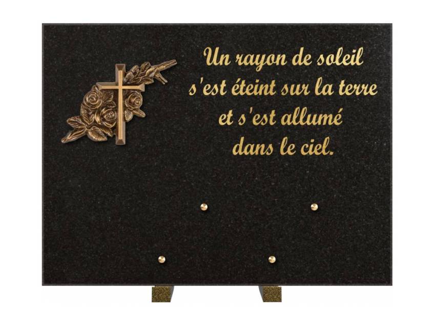 Plaque Granit Rectangle hommage