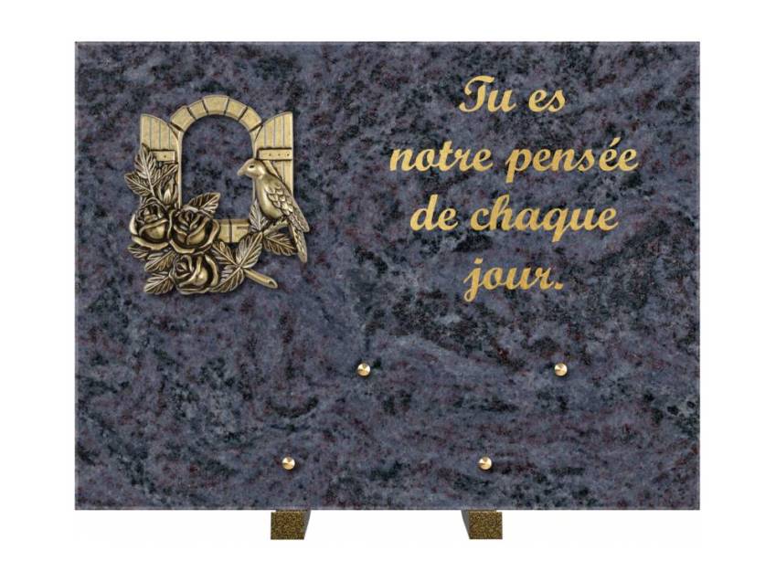 Plaque Granit Rectangle hommage