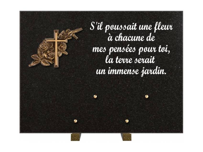 Plaque Granit Rectangle hommage