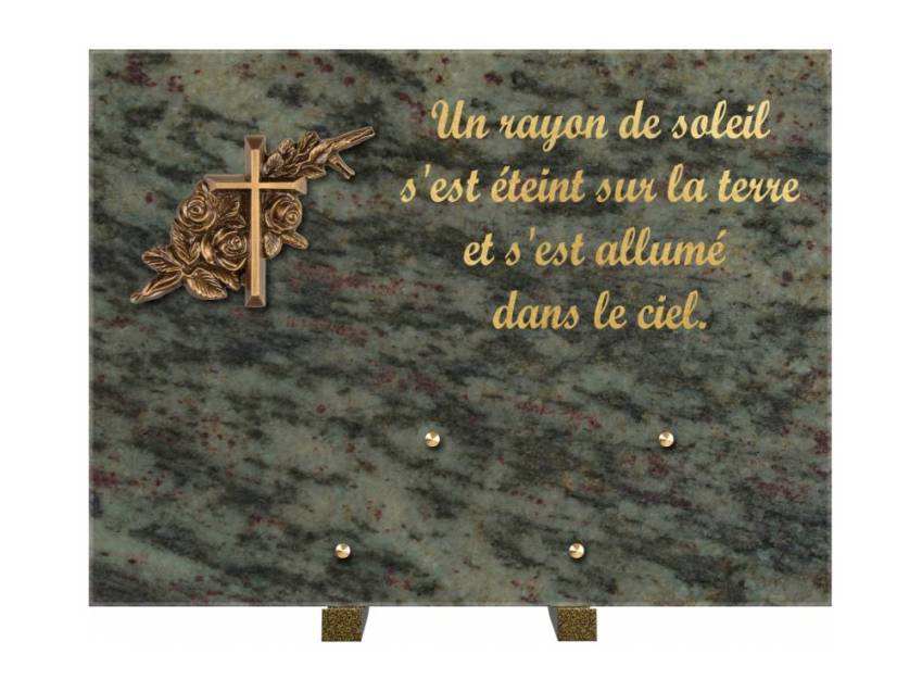 Plaque Granit Rectangle hommage