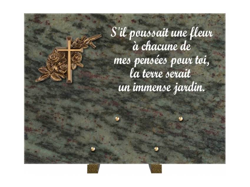 Plaque Granit Rectangle hommage