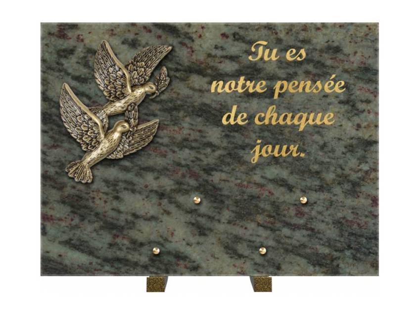 Plaque Granit Rectangle hommage