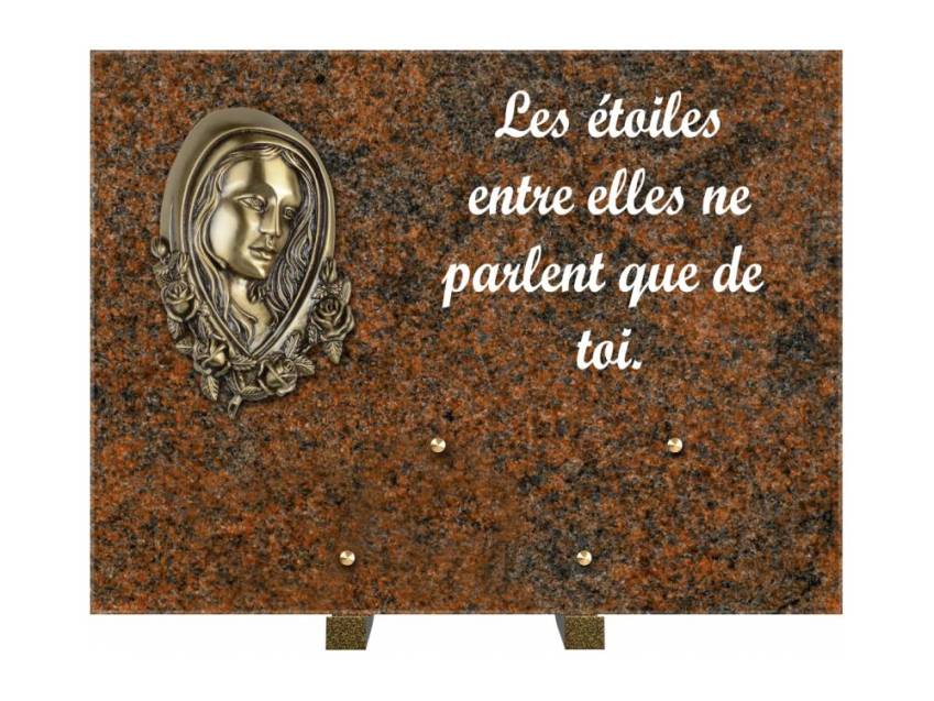 Plaque Granit Rectangle hommage