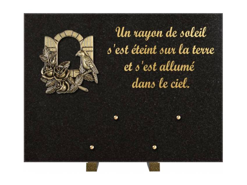 Plaque Granit Rectangle hommage