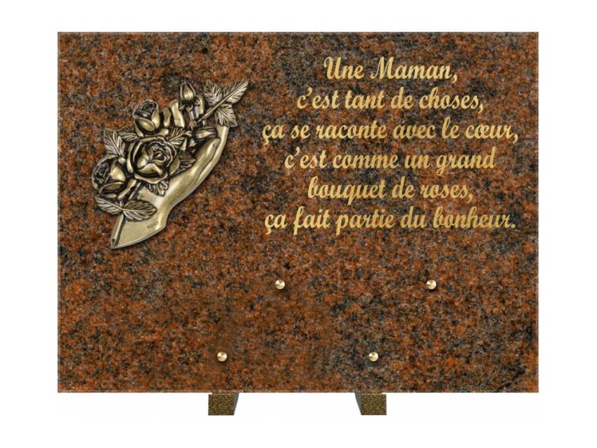 Plaque Granit Rectangle hommage