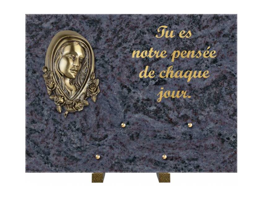 Plaque Granit Rectangle hommage