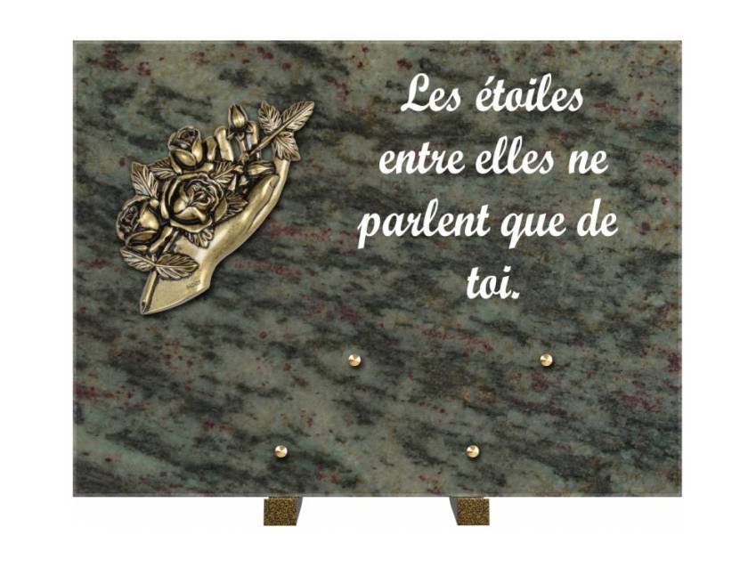 Plaque Granit Rectangle hommage