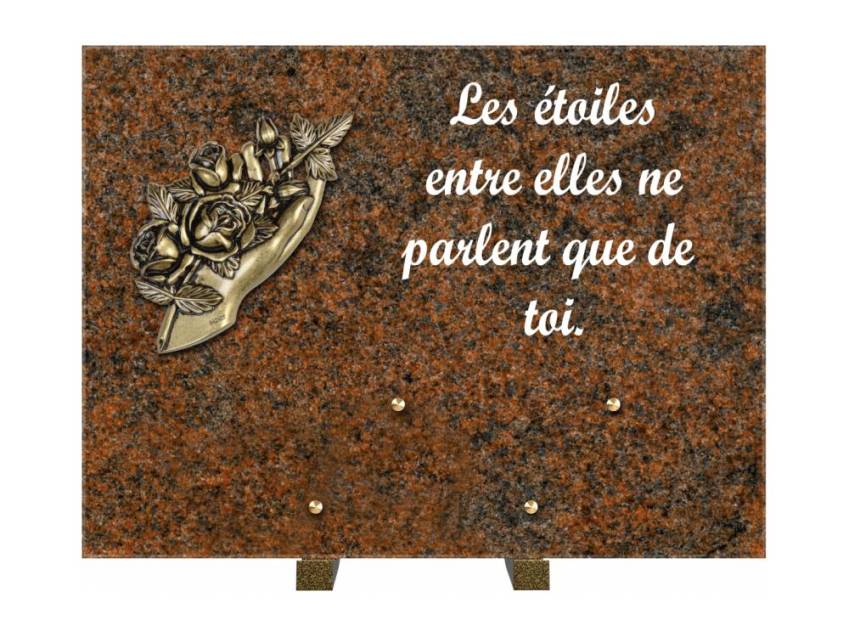 Plaque Granit Rectangle hommage