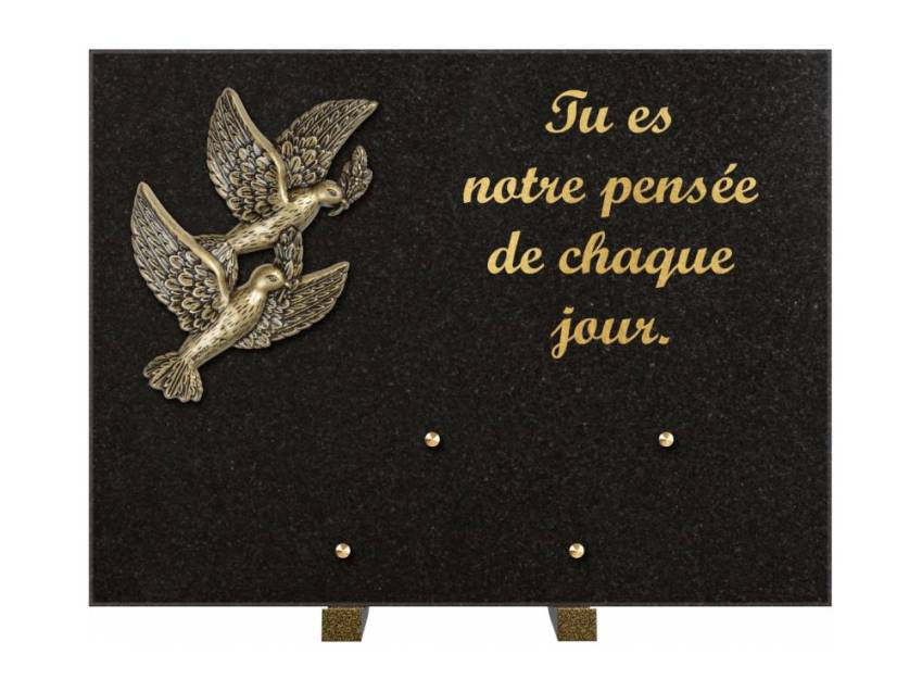 Plaque Granit Rectangle hommage