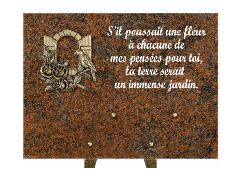 Plaque Granit Rectangle hommage