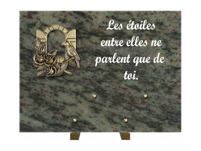 Plaque Granit Rectangle hommage