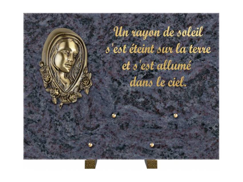 Plaque Granit Rectangle hommage