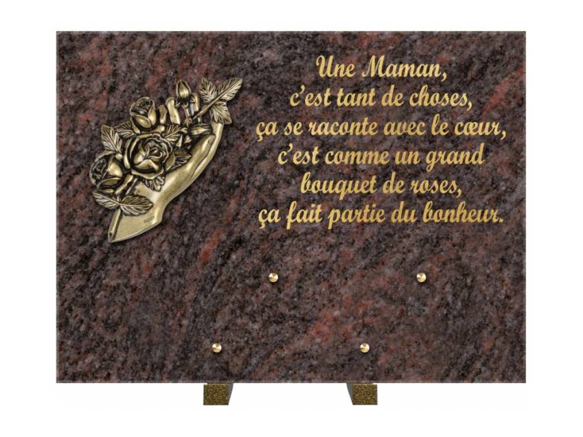 Plaque Granit Rectangle hommage