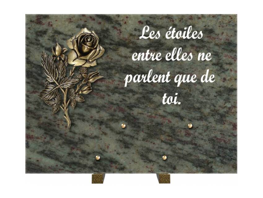 Plaque Granit Rectangle hommage