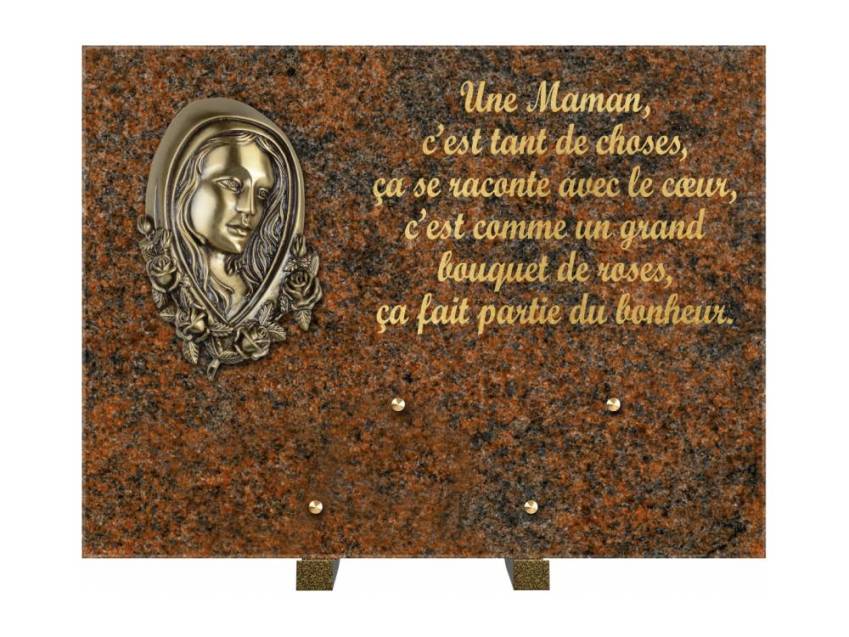 Plaque Granit Rectangle hommage