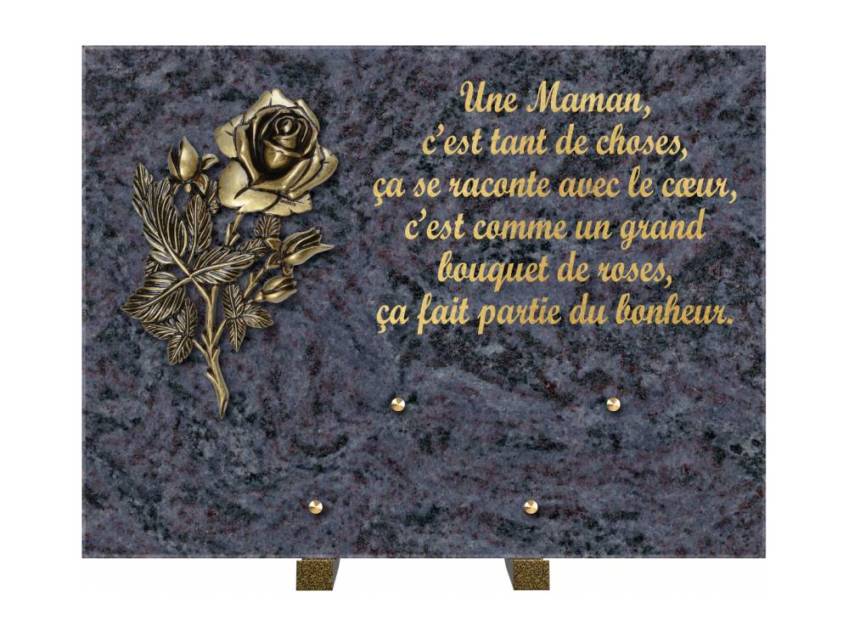 Plaque Granit Rectangle hommage