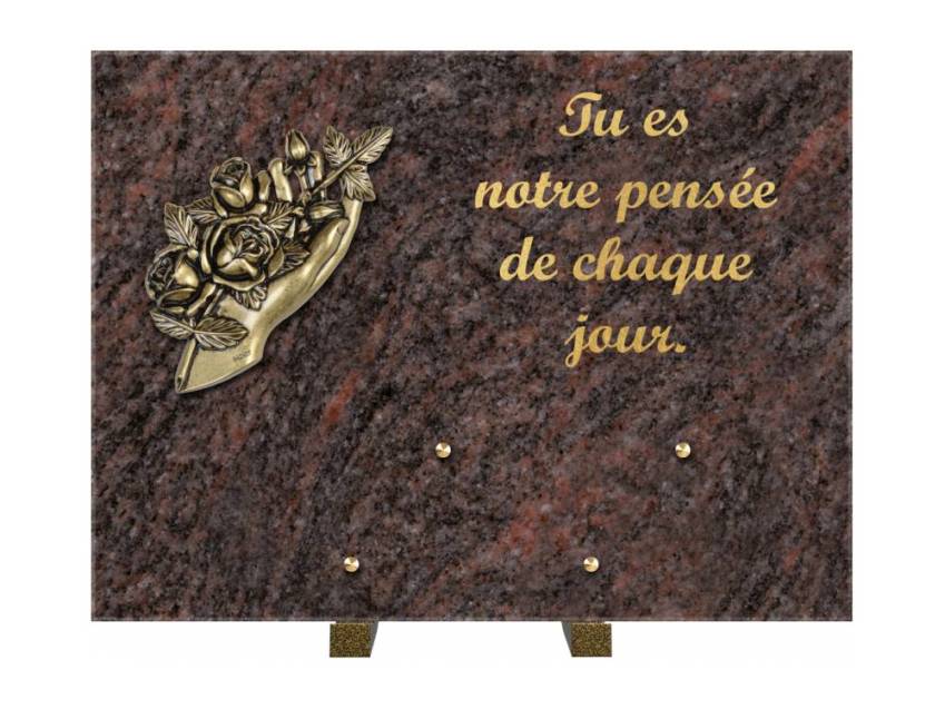 Plaque Granit Rectangle hommage