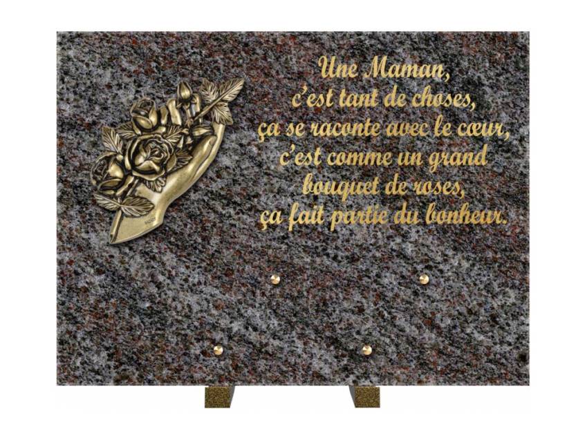 Plaque Granit Rectangle hommage