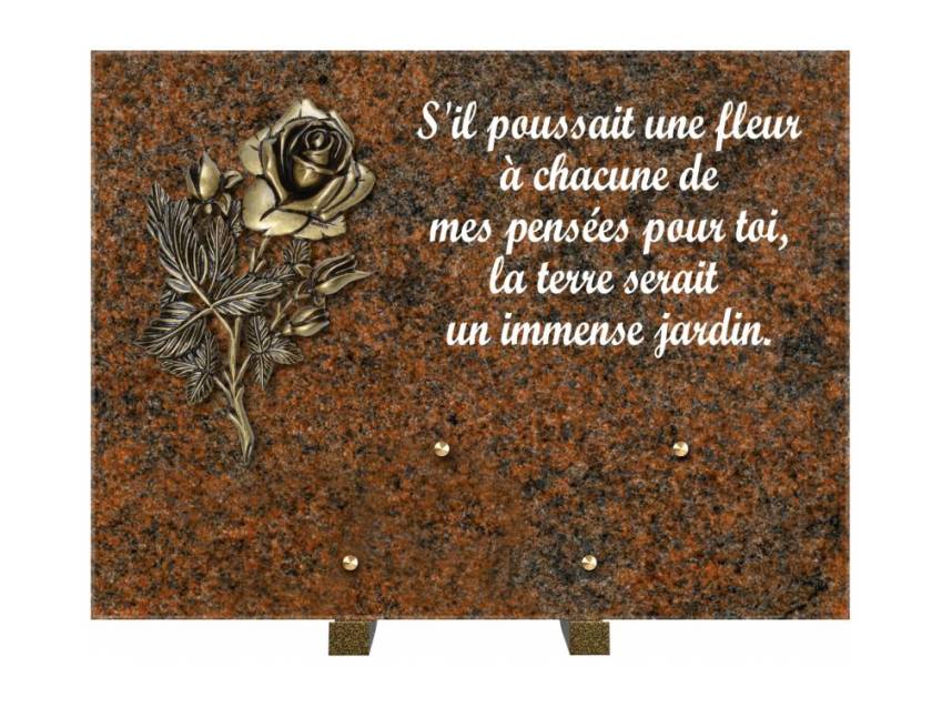 Plaque Granit Rectangle hommage