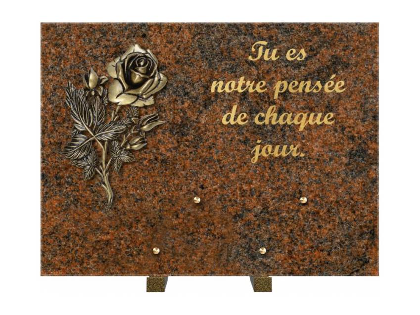 Plaque Granit Rectangle hommage