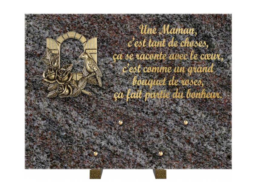 Plaque Granit Rectangle hommage