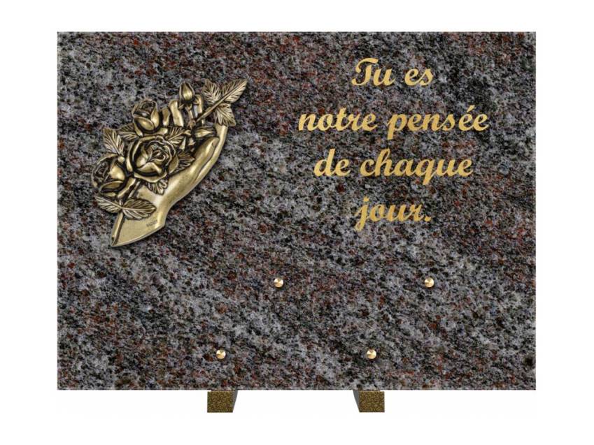 Plaque Granit Rectangle hommage