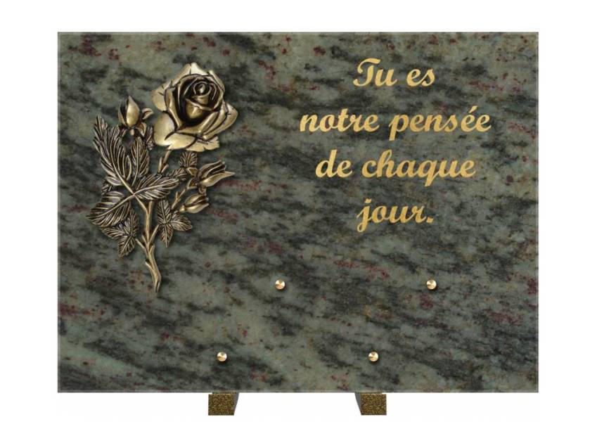 Plaque Granit Rectangle hommage