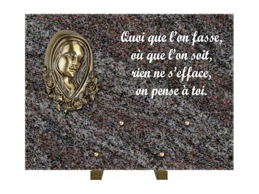 Plaque Granit Rectangle hommage