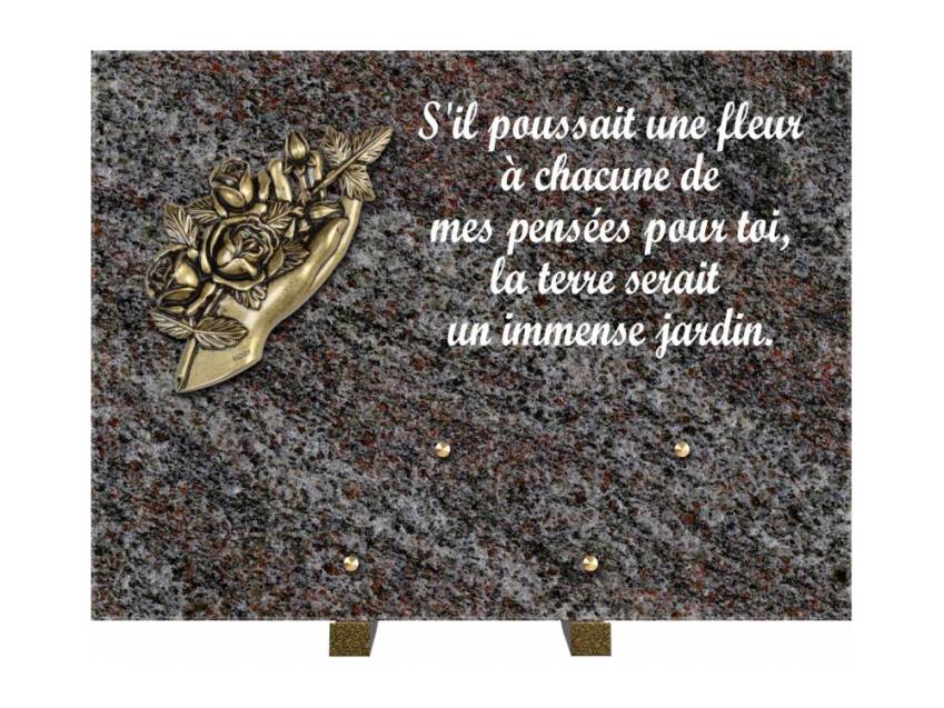 Plaque Granit Rectangle hommage