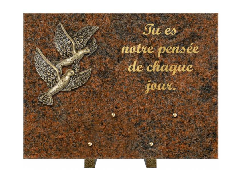 Plaque Granit Rectangle hommage