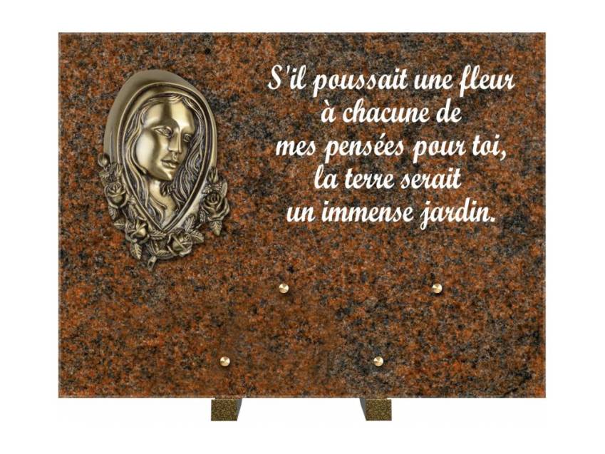 Plaque Granit Rectangle hommage