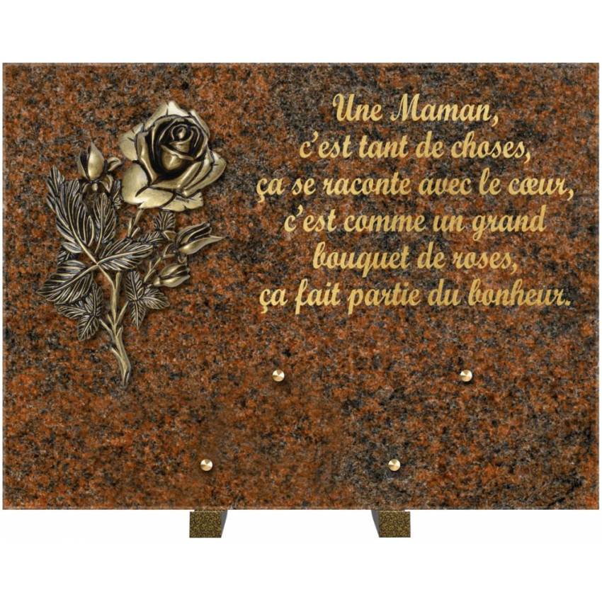 Granite Rectangle Tribute Plaque.