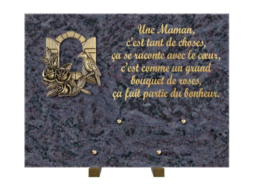 Plaque Granit Rectangle hommage